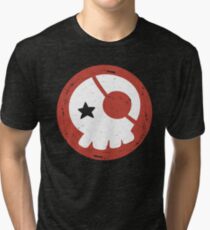 EVANGELION - Asuka Langley Skull Tri-blend T-Shirt
