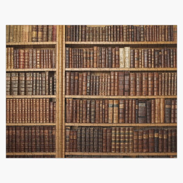 Bookcase with old books Jigsaw Puzzle