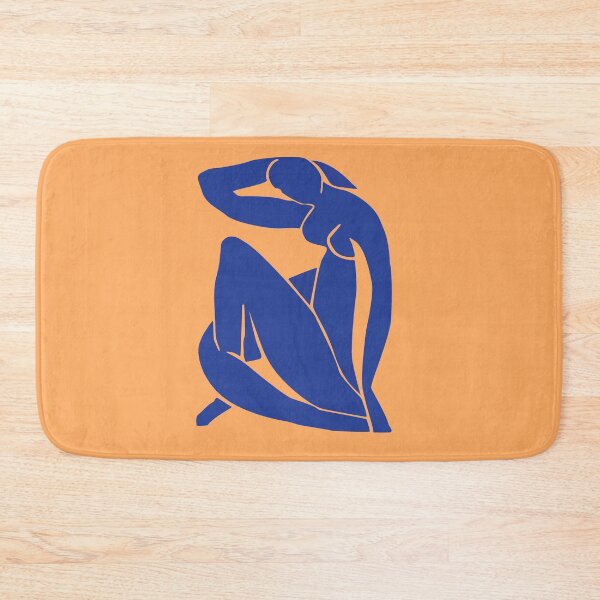 Item preview, Matisse blue woman, abstract blue woman nude designed and sold by shreya ranjan.
