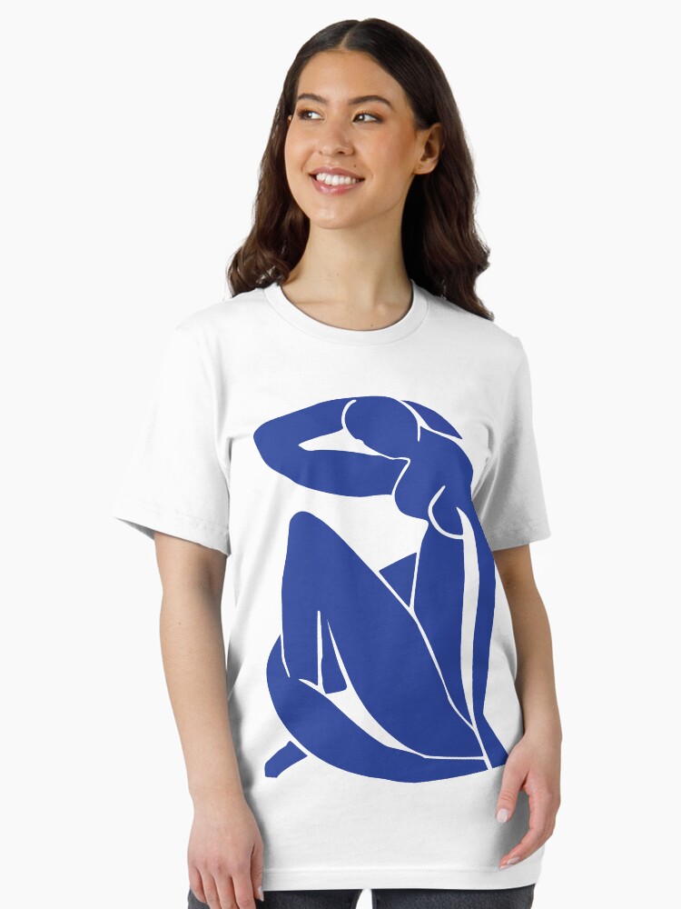 Matisse blue woman, abstract blue woman nude