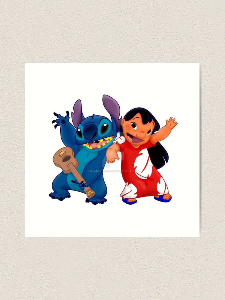 really cute of lilo and stitch HELLO Sticker for Sale by WEShop23