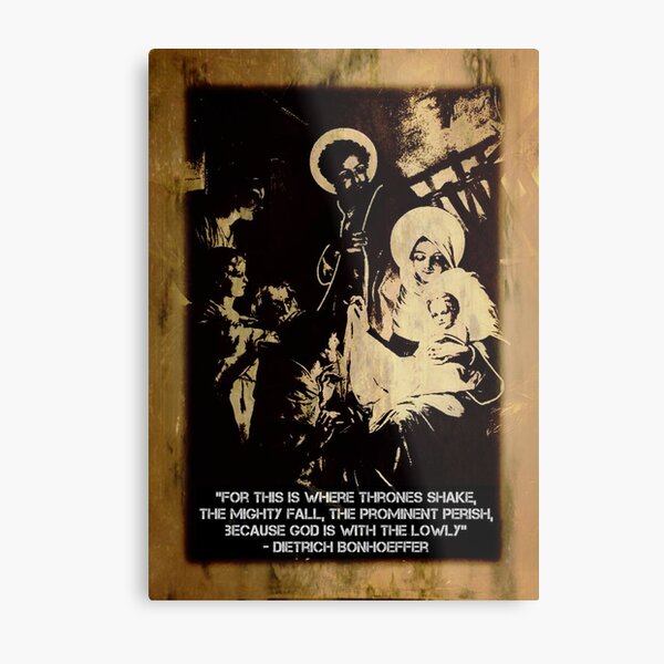 Bonhoeffer Christmas Print Metal Print