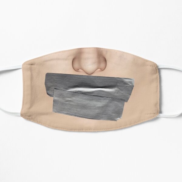 Duct Tape Mouth Flat Mask