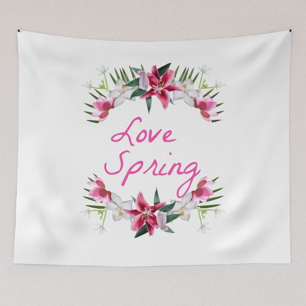 Item preview, :Love Spring Pink and White Lillies designed and sold by misskrisnov.