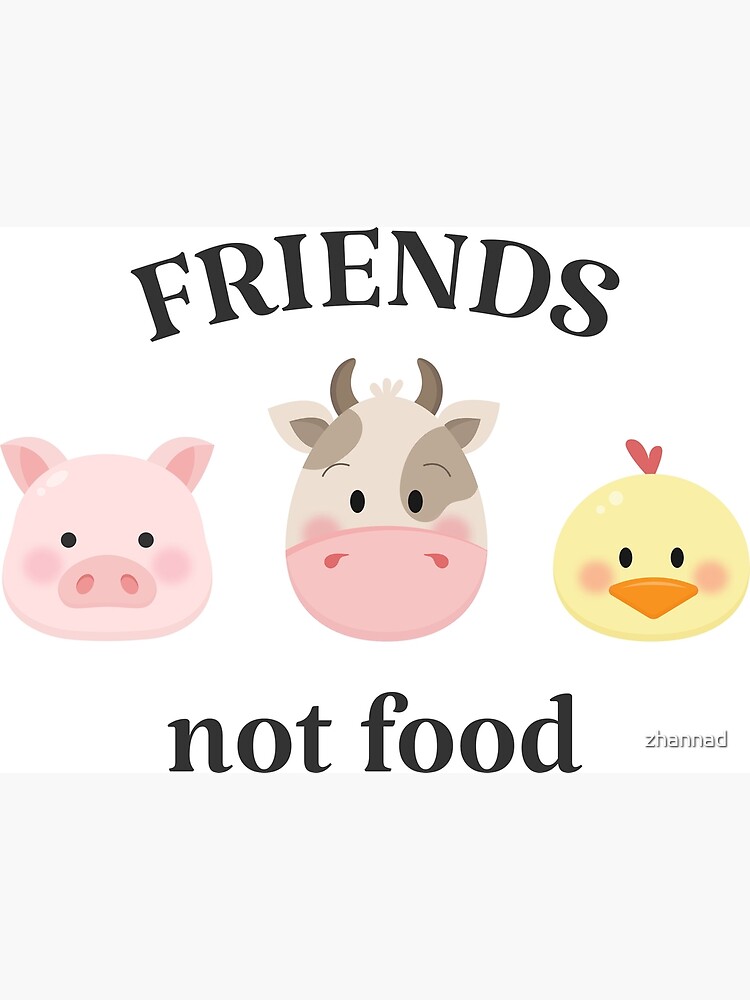Disover friends not food Premium Matte Vertical Poster
