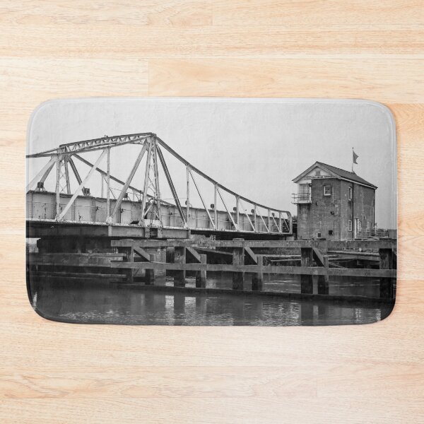 Item preview, Black and white photo of the Reedham swing bridge over the River Yare designed and sold by yackers1.