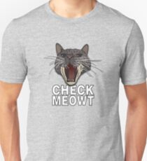 Check Meowt Slim Fit T-Shirt