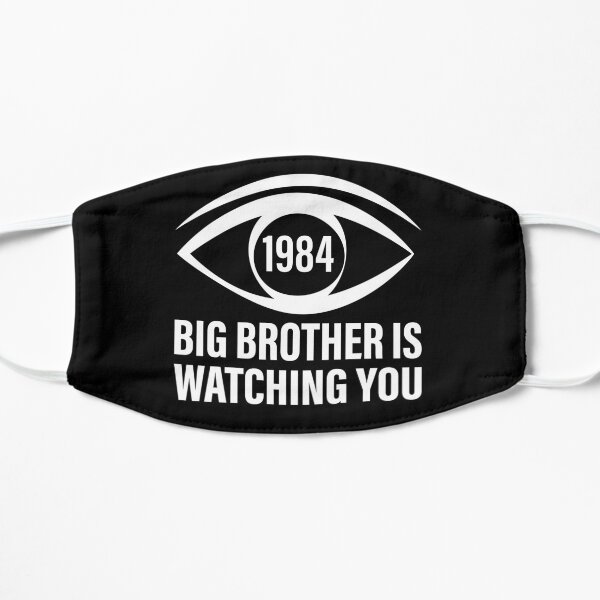 Big Brother is Watching You (George Orwell, 1984) Flat Mask