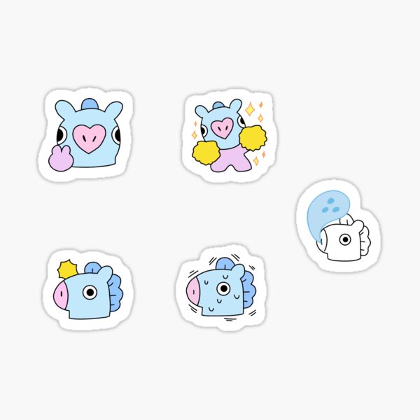 bt21 icons mang sticker for sale by taesteax redbubble