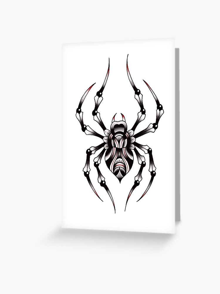 Spider Tattoo. Vector Illustration Decorative Design Stock Vector -  Illustration of tattoos, spiders: 189077670
