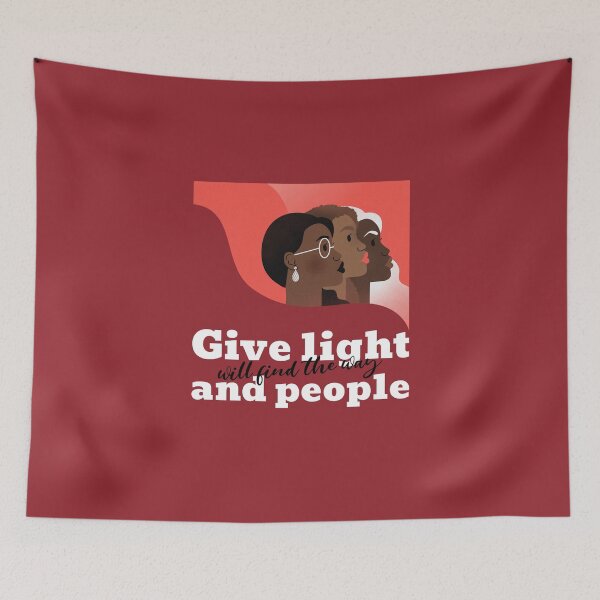 Item preview, Give Light and People Will Find the Way designed and sold by retro87tee.