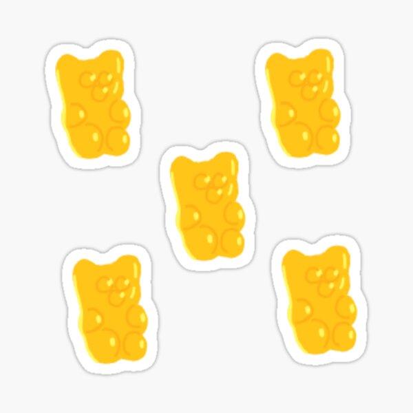 Item preview, yellow gummy bears designed and sold by ravidesignit.