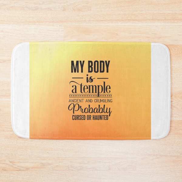Item preview, My body is a temple designed and sold by Delicarte.