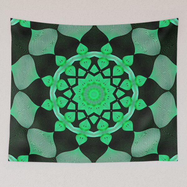 Item preview, Green Indian Mandala designed and sold by Chand Khalid.