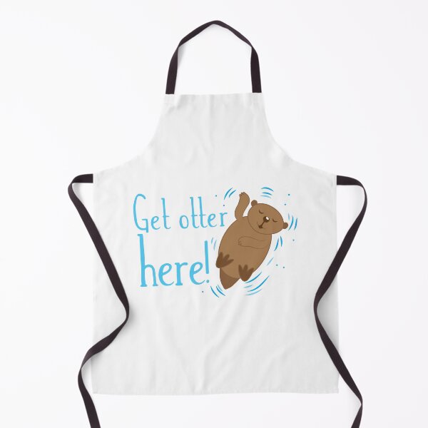Item preview, Get otter here with cute otters waving designed and sold by jazzydevil.