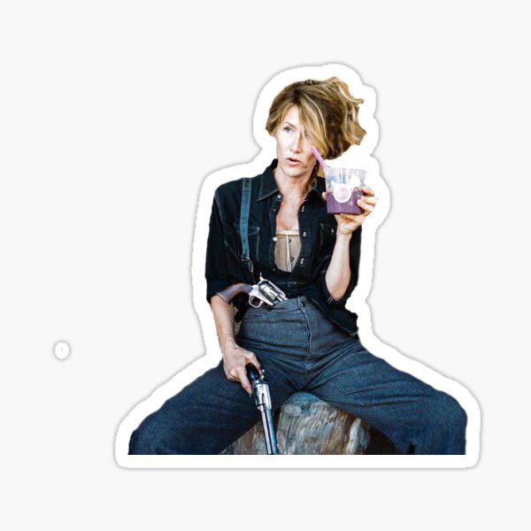 Vista previa del artículo con la obra «laura dern dice yeehaw», diseñado y vendido por teawithbea.