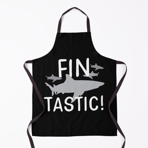 Item preview, FIN - TASTIC! funny shark fin fantastic pun designed and sold by jazzydevil.