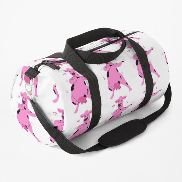 Pink Cow Duffle Bags | Redbubble