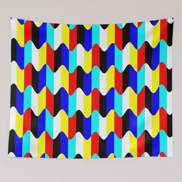 Item preview, Technicolor vibrant abstraction designed and sold by Chand Khalid.