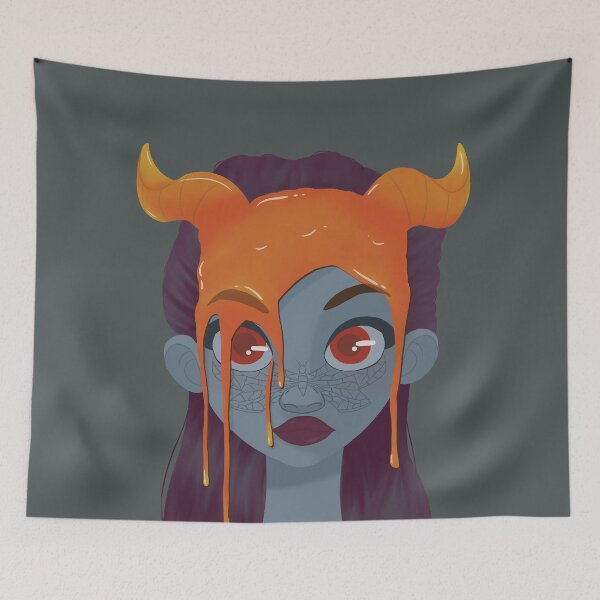 Item preview, Tiefling Demon Girl designed and sold by Phoenix Feather.