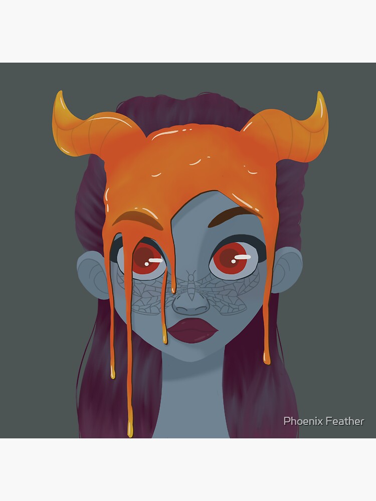 Tiefling Demon Girl Sticker By Littlebookobses Redbubble 