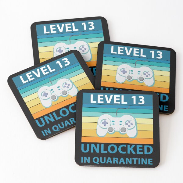 Artikelvorschau, Level 13 freigeschaltet, 13 Spieler Geburtstag in Quarantäne entworfen und verkauft von TravelScientist.