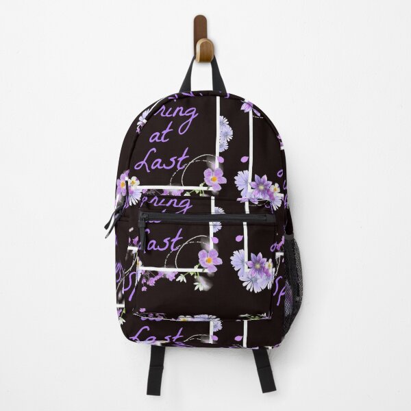 Item preview, Spring at Last with Lilac Colours on black designed and sold by misskrisnov.