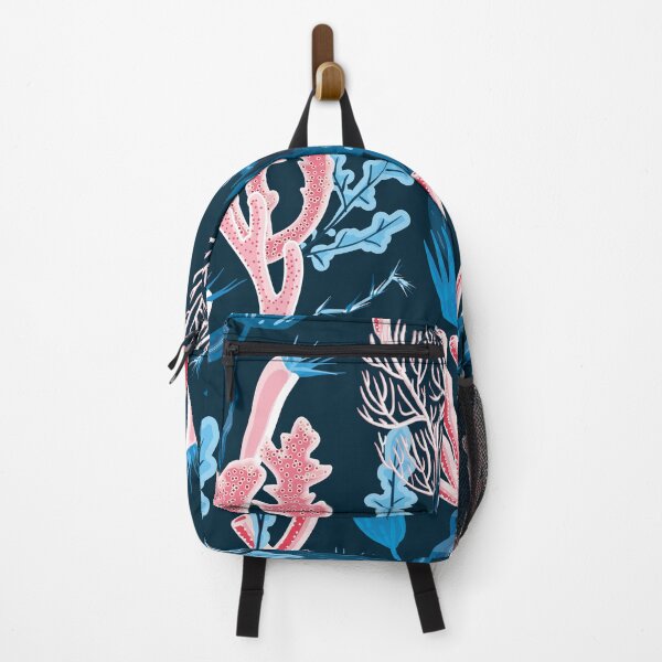Item preview, Abstract Pink Corals and Blue Plants designed and sold by AnastasiaDesign.