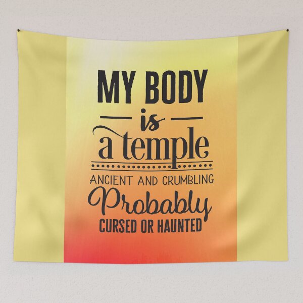 Item preview, My body is a temple designed and sold by Delicarte.