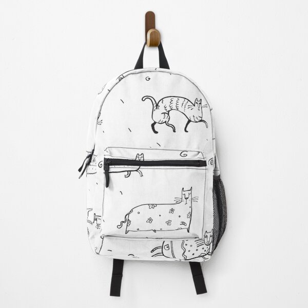 Item preview, Funny Doodle Cats Pattern designed and sold by AnastasiaDesign.