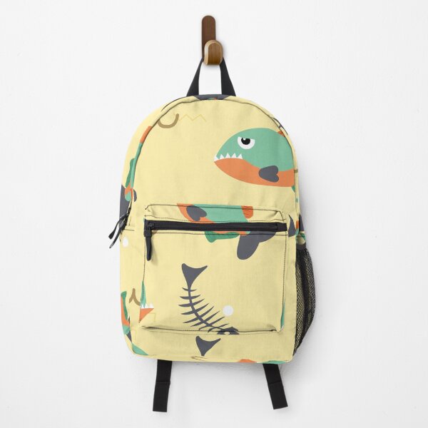Item preview, Cute Colorful Piranha Fish Pattern designed and sold by AnastasiaDesign.