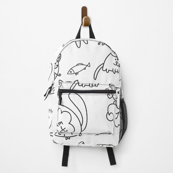 Item preview, Funny Hand Drawn Cats Pattern designed and sold by AnastasiaDesign.