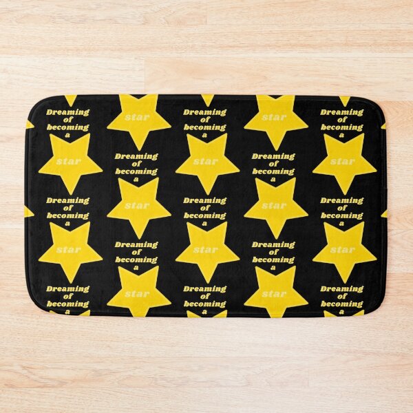 Item preview, Dreaming of becoming a star with a golden star and words in gold designed and sold by AnnaBBS.