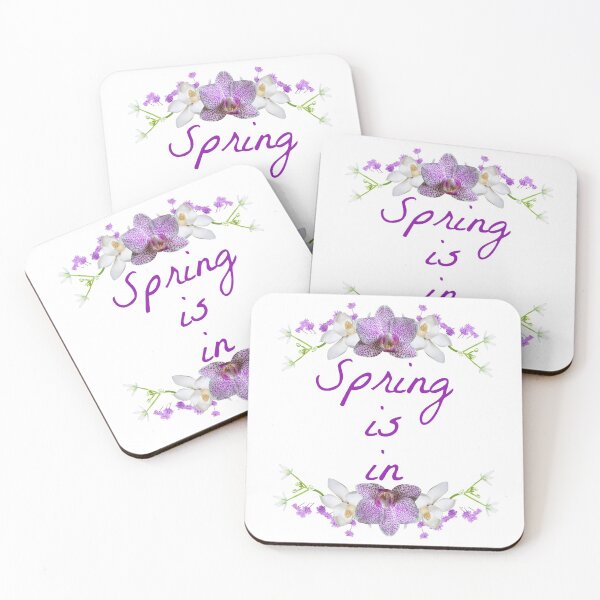 Item preview, Spring is In with Purple and Lilac Colours on White designed and sold by misskrisnov.