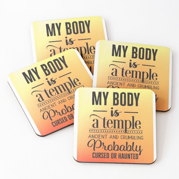 Item preview, My body is a temple designed and sold by Delicarte.