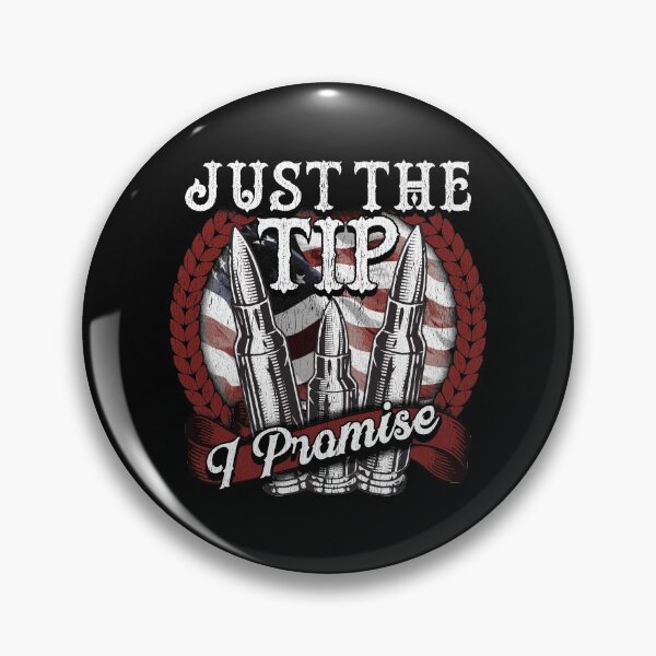 Item preview, Funny Just The Tip I Promise USA Flag Bullet Pun designed and sold by perfectpresents.