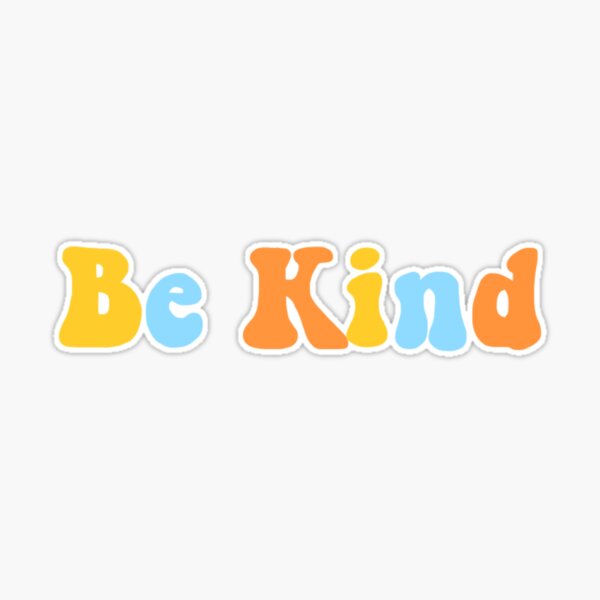 Bee Kind Bubble-free stickers GREEN