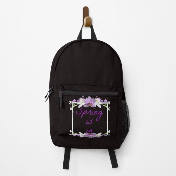 Item preview, Spring is In with Purple and Lilac Colours on Black designed and sold by misskrisnov.