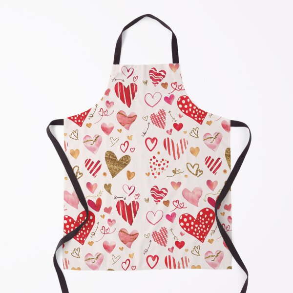 Item preview, Hand Drawn Hearts Pattern designed and sold by AnastasiaDesign.