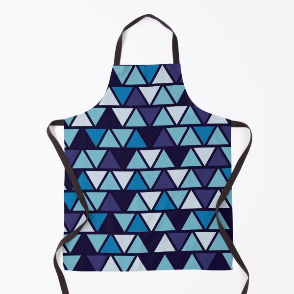 Item preview, Colorful Blue Triangles Geometric Pattern designed and sold by AnastasiaDesign.