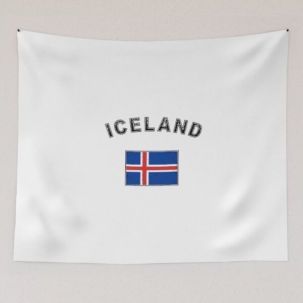 Item preview, Iceland icelandic flag banner designed and sold by GeogDesigns.