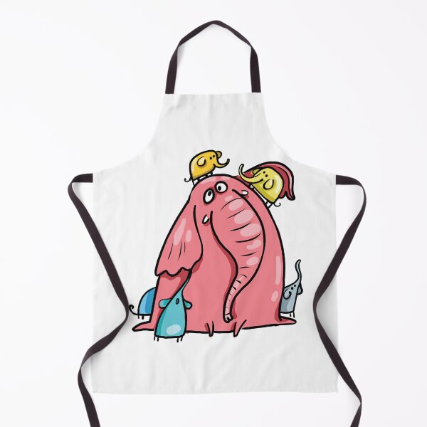 Item preview, Funny Cute Pink Elephant Mom with Baby Elephants designed and sold by AnastasiaDesign.