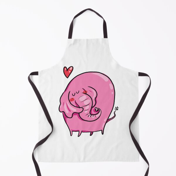 Item preview, Funny Cute Pink Elephant in Love designed and sold by AnastasiaDesign.