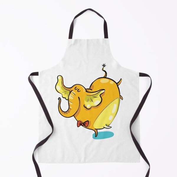 Item preview, Funny Cute Yellow Dancing Elephant designed and sold by AnastasiaDesign.