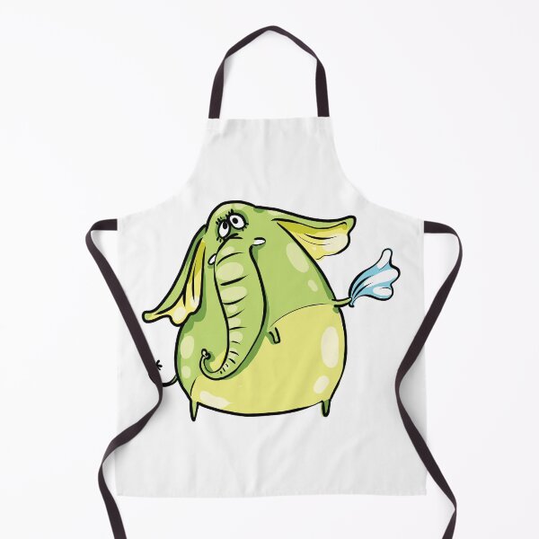 Item preview, Funny Cute Green Elephant designed and sold by AnastasiaDesign.