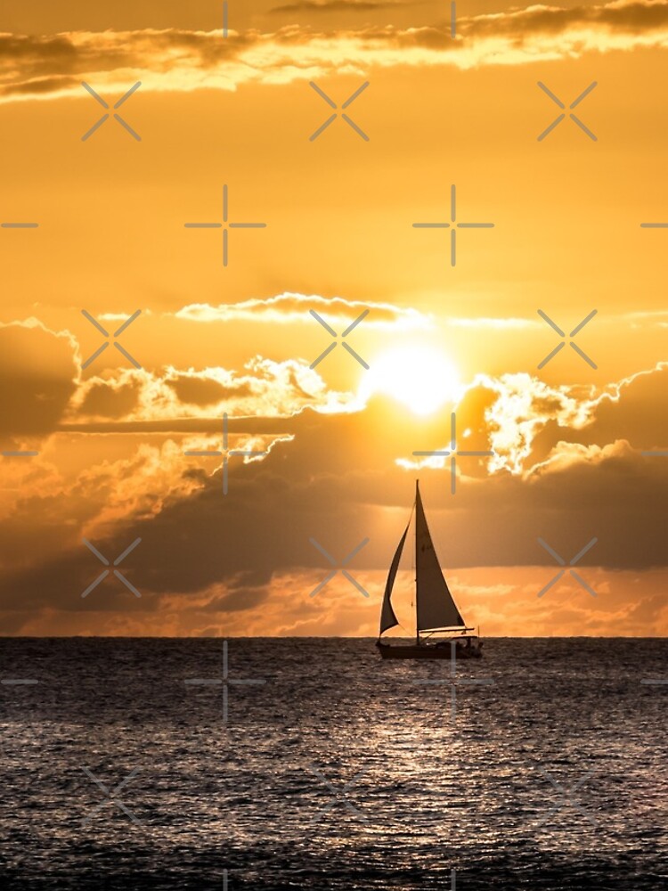 Thumbnail 4 von 4, iPhone-Hülle, Segelboot im Sonnenuntergang designt und verkauft von Igelchen.
