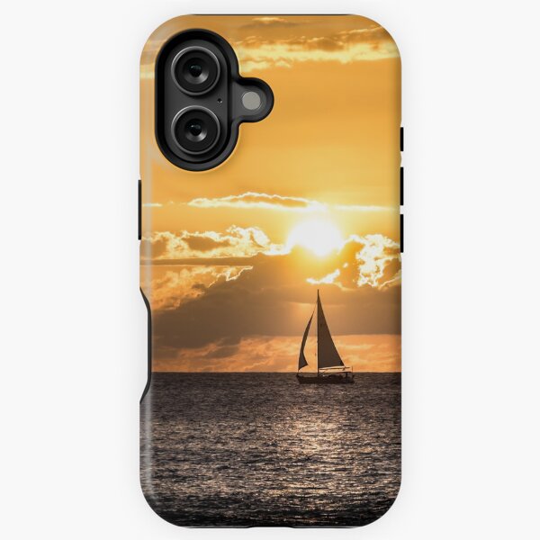 Segelboot im Sonnenuntergang iPhone Robuste Hülle