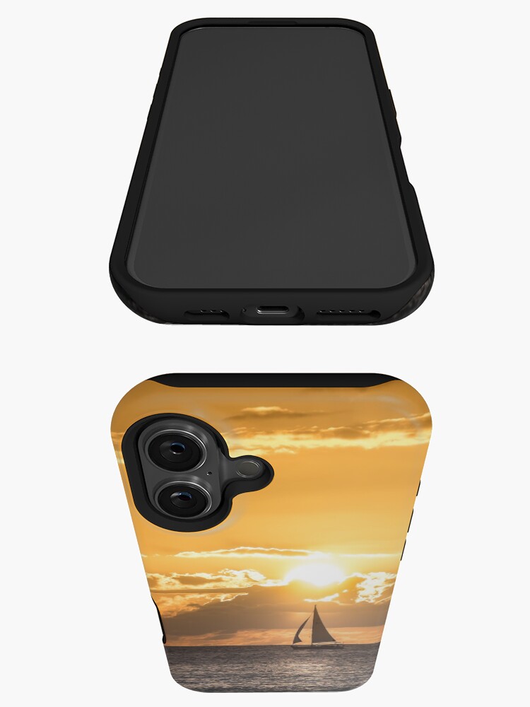 Thumbnail 3 von 4, iPhone-Hülle, Segelboot im Sonnenuntergang designt und verkauft von Igelchen.