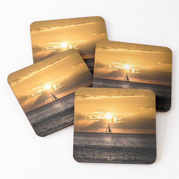 Item preview, Sailboat in the sunset designed and sold by Katja LebenFreude.