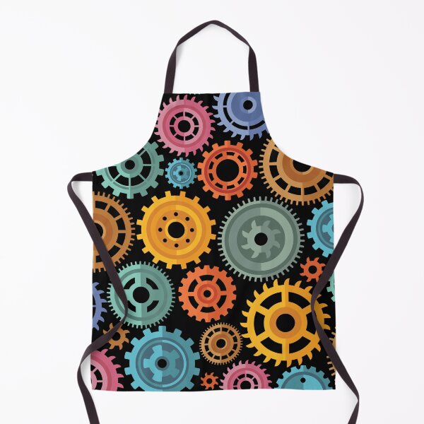 Item preview, Colorful Gears Pattern designed and sold by AnastasiaDesign.